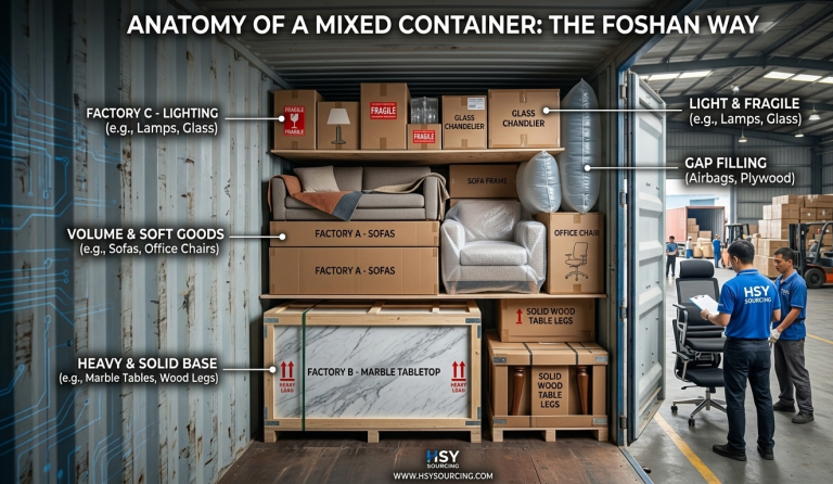 Funituring Container Mixing Furniture Containers in Foshan: A Post-CIFF 2026 Guide